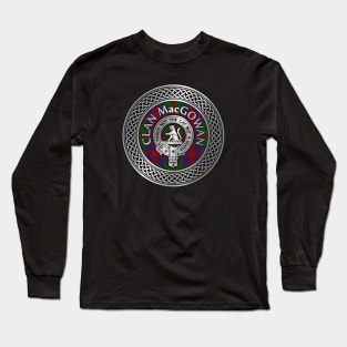 Clan MacGowan Crest & Tartan Knot Long Sleeve T-Shirt